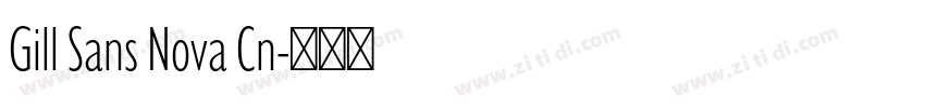 Gill Sans Nova Cn字体转换